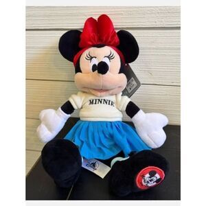 Disney Minnie Mouse Plush with Red Patch & Blue Skirt
